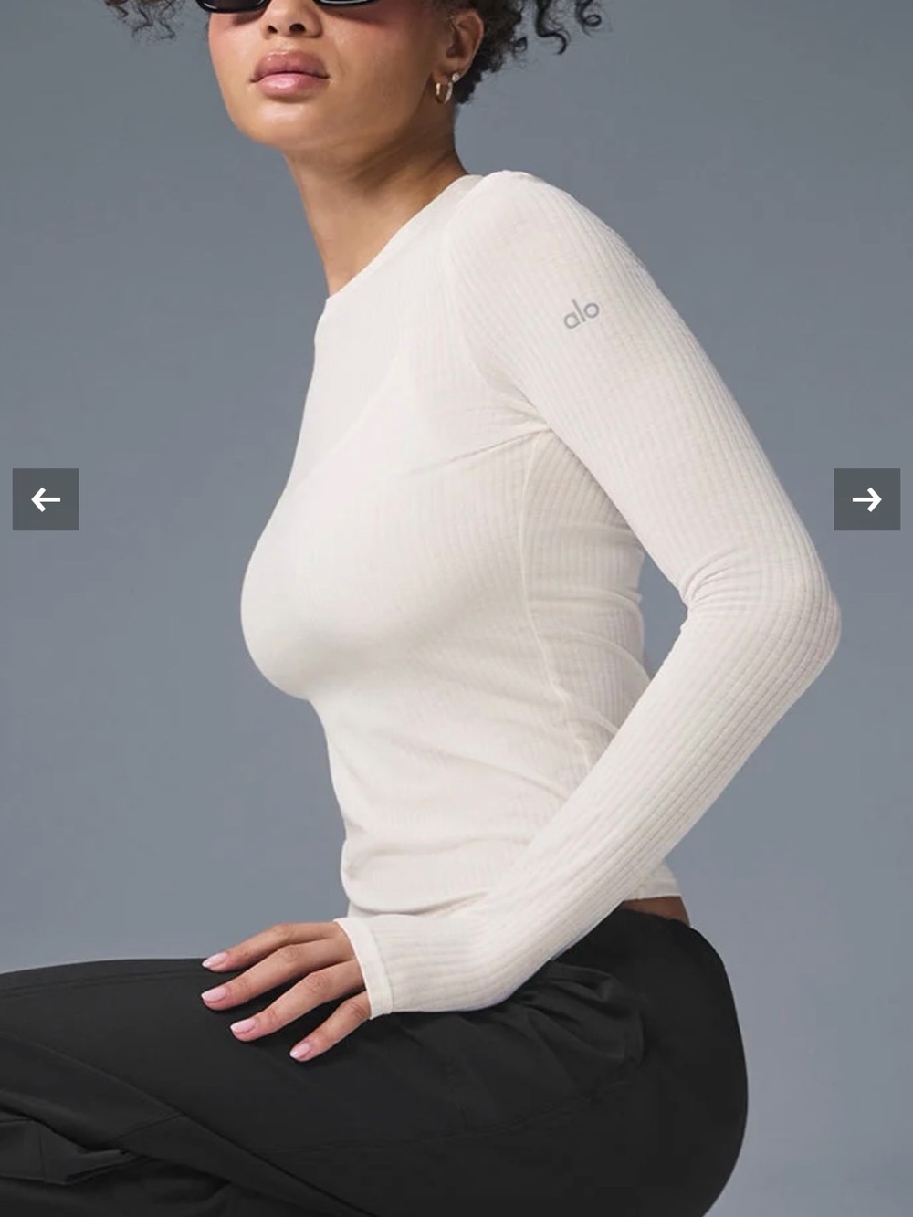 ALO Yoga Ribbed Sea Coast Long Sleeve